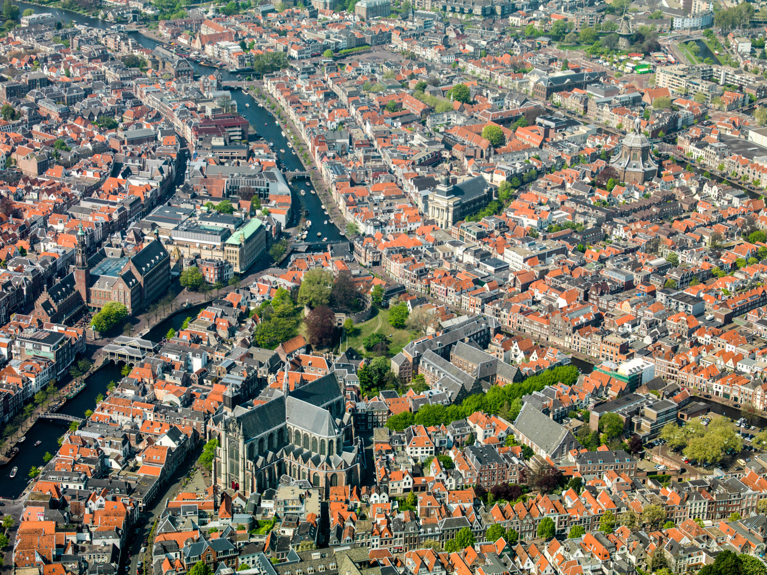 Foto BinnenstadLeiden Luchtfoto