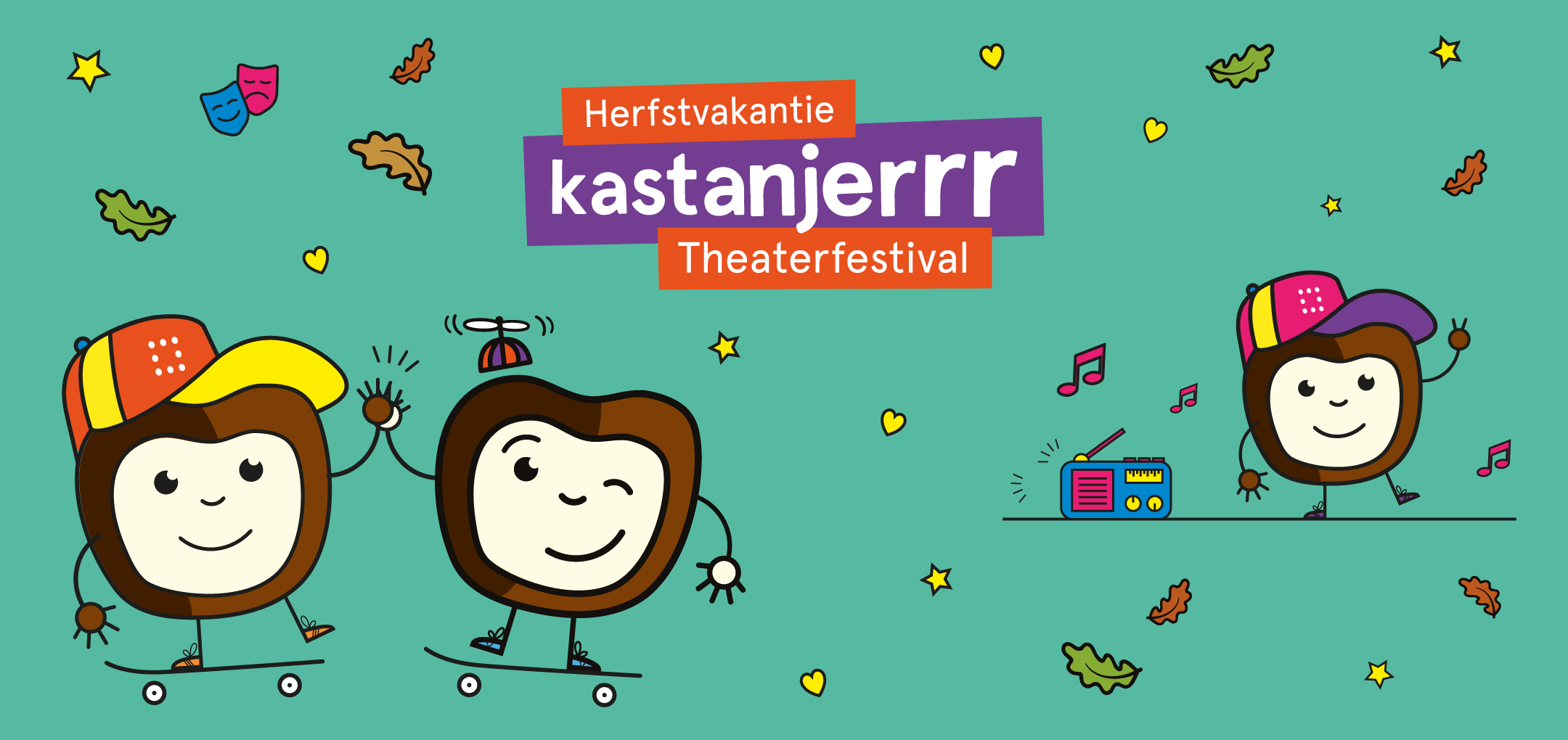 beeldmerk kastanjerrr in herfstsfeer